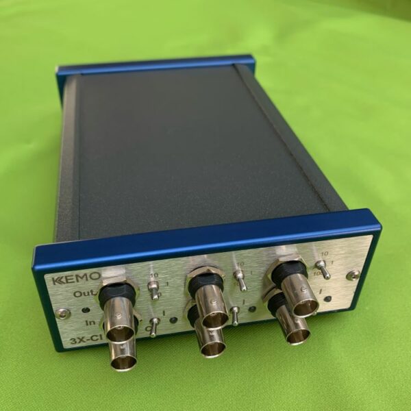 Kemo 3X-C - piezoelectric charge amplifier 3 channel