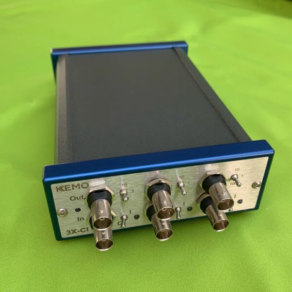 Kemo 3X-CI - Combined Piezoelectric charge and IEPE amplifier signal Conditioning amplifier - 3 channel