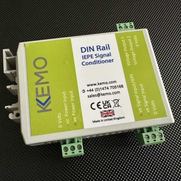 Kemo DR1000 IEPE signal conditioning amplifier - single channel DIN Rail mount