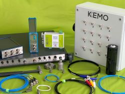 Kemo low noise accelerometer cables, accelerometers, electronic filters and Signal conditioning products