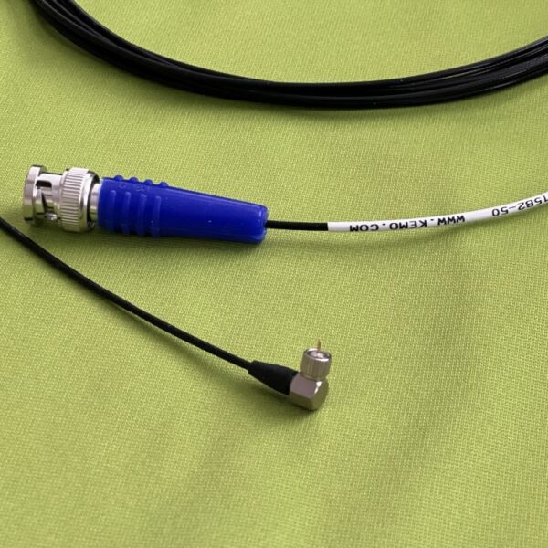 3m Sensor and Accelerometer cable right angle 10-32UNF microdot connector to BNC